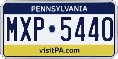 PA license plate MXP5440