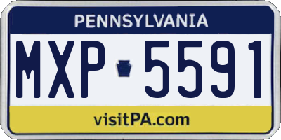 PA license plate MXP5591