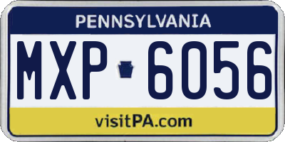 PA license plate MXP6056
