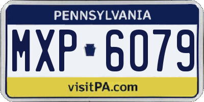 PA license plate MXP6079
