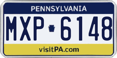 PA license plate MXP6148