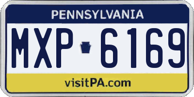 PA license plate MXP6169