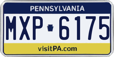 PA license plate MXP6175