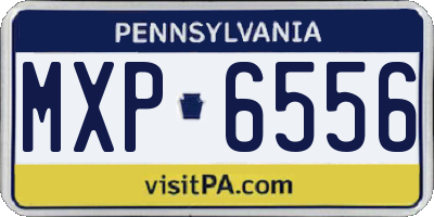 PA license plate MXP6556