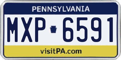 PA license plate MXP6591