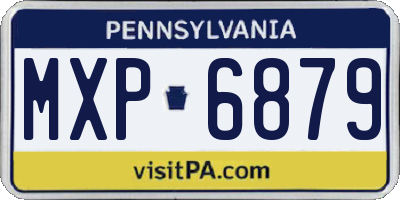 PA license plate MXP6879