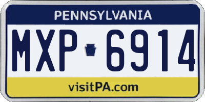 PA license plate MXP6914