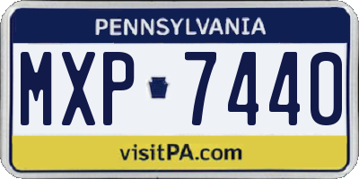 PA license plate MXP7440