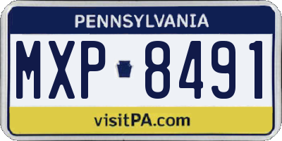 PA license plate MXP8491