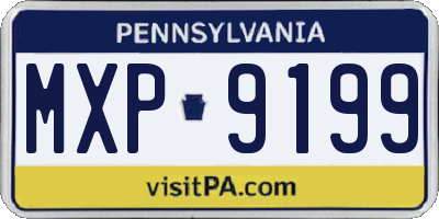 PA license plate MXP9199