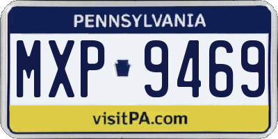 PA license plate MXP9469