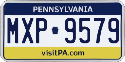 PA license plate MXP9579