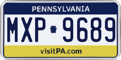 PA license plate MXP9689