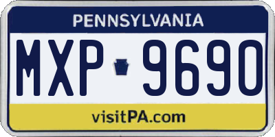 PA license plate MXP9690