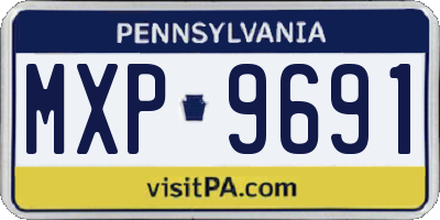 PA license plate MXP9691