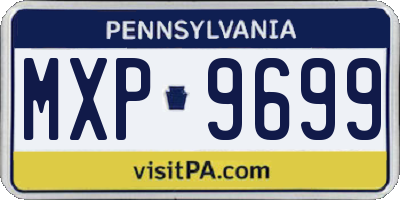 PA license plate MXP9699