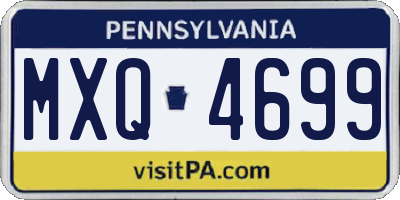 PA license plate MXQ4699