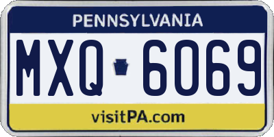 PA license plate MXQ6069