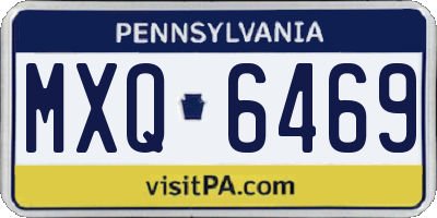 PA license plate MXQ6469