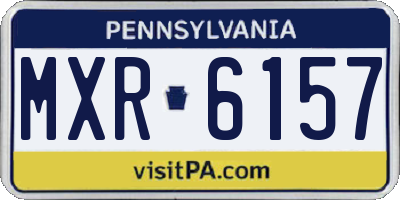 PA license plate MXR6157