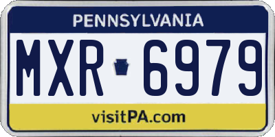 PA license plate MXR6979
