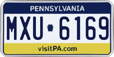 PA license plate MXU6169