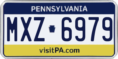 PA license plate MXZ6979
