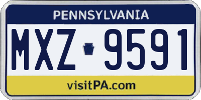 PA license plate MXZ9591