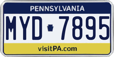 PA license plate MYD7895