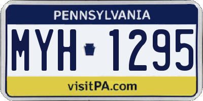 PA license plate MYH1295
