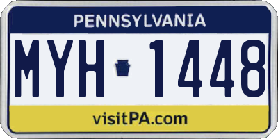 PA license plate MYH1448