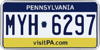 PA license plate MYH6297