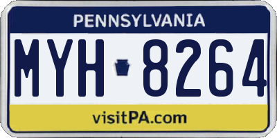 PA license plate MYH8264