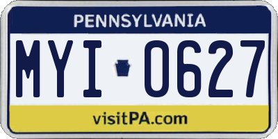 PA license plate MYI0627