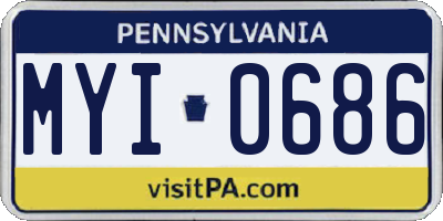PA license plate MYI0686