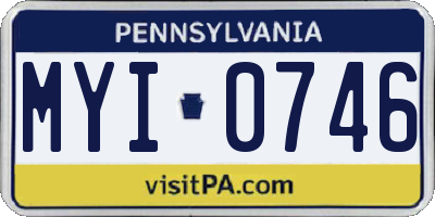PA license plate MYI0746