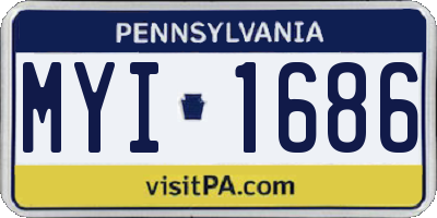 PA license plate MYI1686
