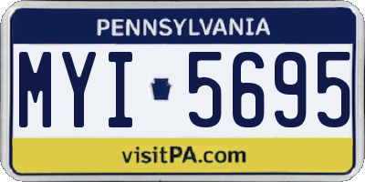 PA license plate MYI5695