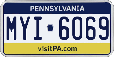 PA license plate MYI6069