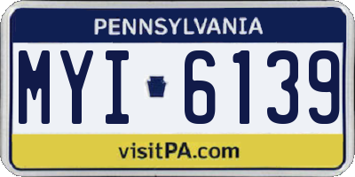PA license plate MYI6139