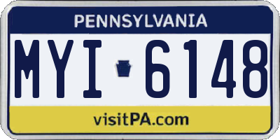 PA license plate MYI6148