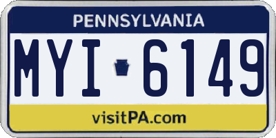PA license plate MYI6149