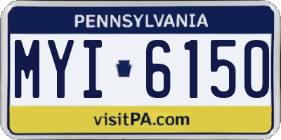 PA license plate MYI6150