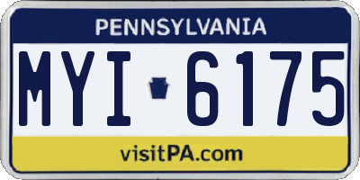 PA license plate MYI6175