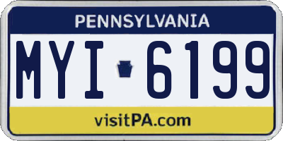PA license plate MYI6199