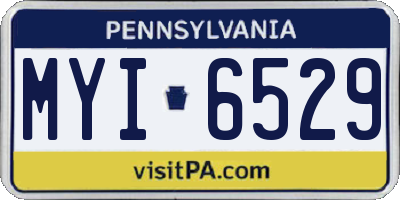 PA license plate MYI6529