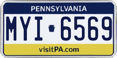 PA license plate MYI6569