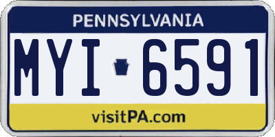PA license plate MYI6591