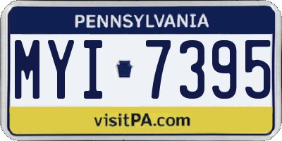 PA license plate MYI7395