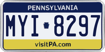 PA license plate MYI8297